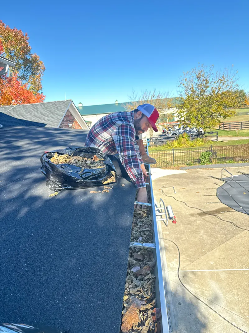 Gutter system photographed by Great Dane Gutters
