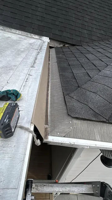 Guard at adjoining roof sections