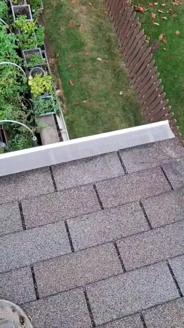 A closer look along the gutter run