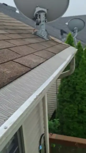 Guard fit around a roof corner